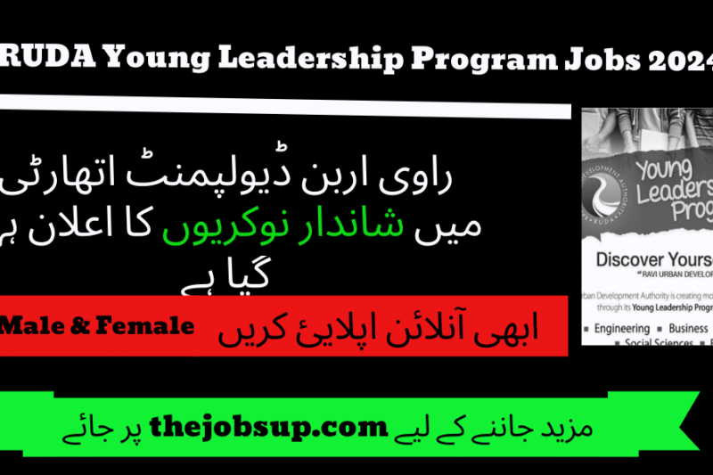 Young Leadership Program Jobs 2024 at RUDA Apply Via NTS