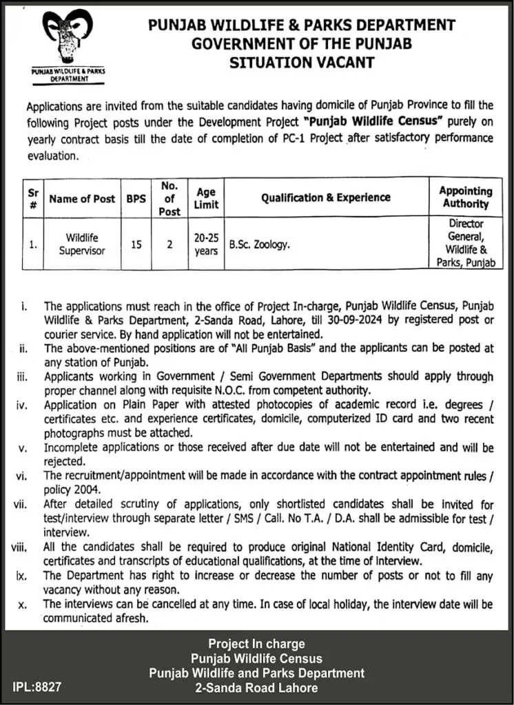 Punjab Wildlife & Parks Department