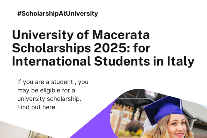 University of Macerata Scholarships for International Students Italy