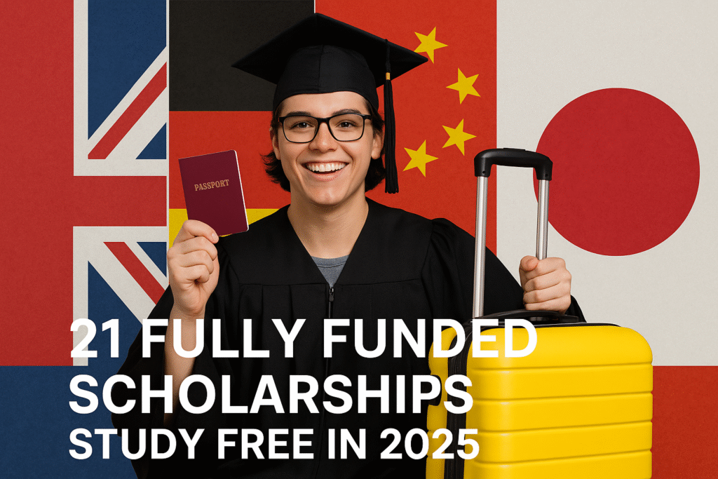 Top 21 Fully Funded Scholarships Worldwide in 2025