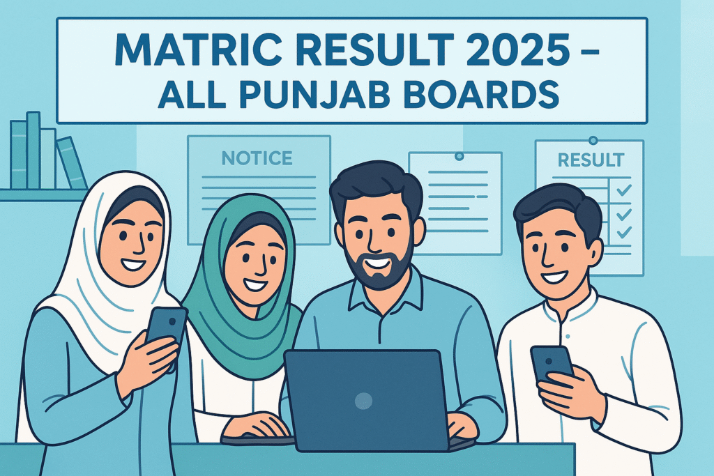 Matric Result 2025 – Check All Punjab Board 10th Class Results Online
