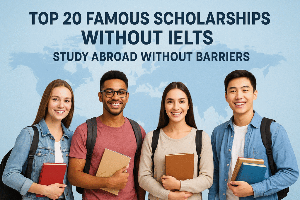Study Abroad Without IELTS 2025 – 20 Famous Scholarships for International Students
