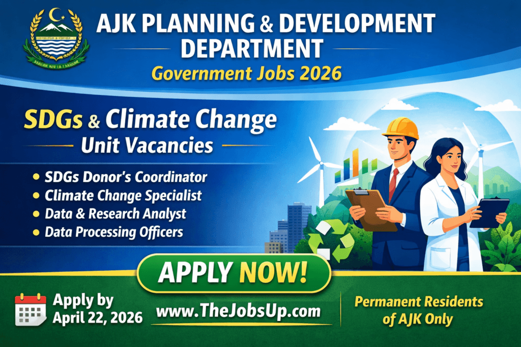 AJK Planning & Development Government Jobs