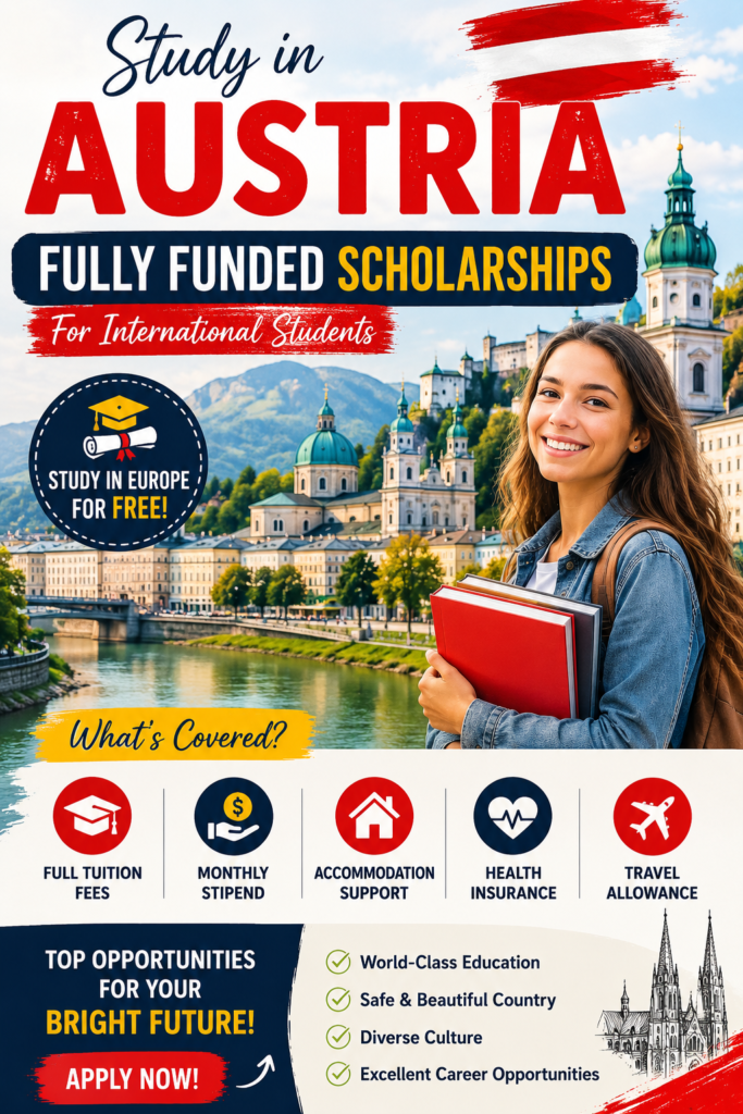 Fully Funded Scholarships in Austria 2026