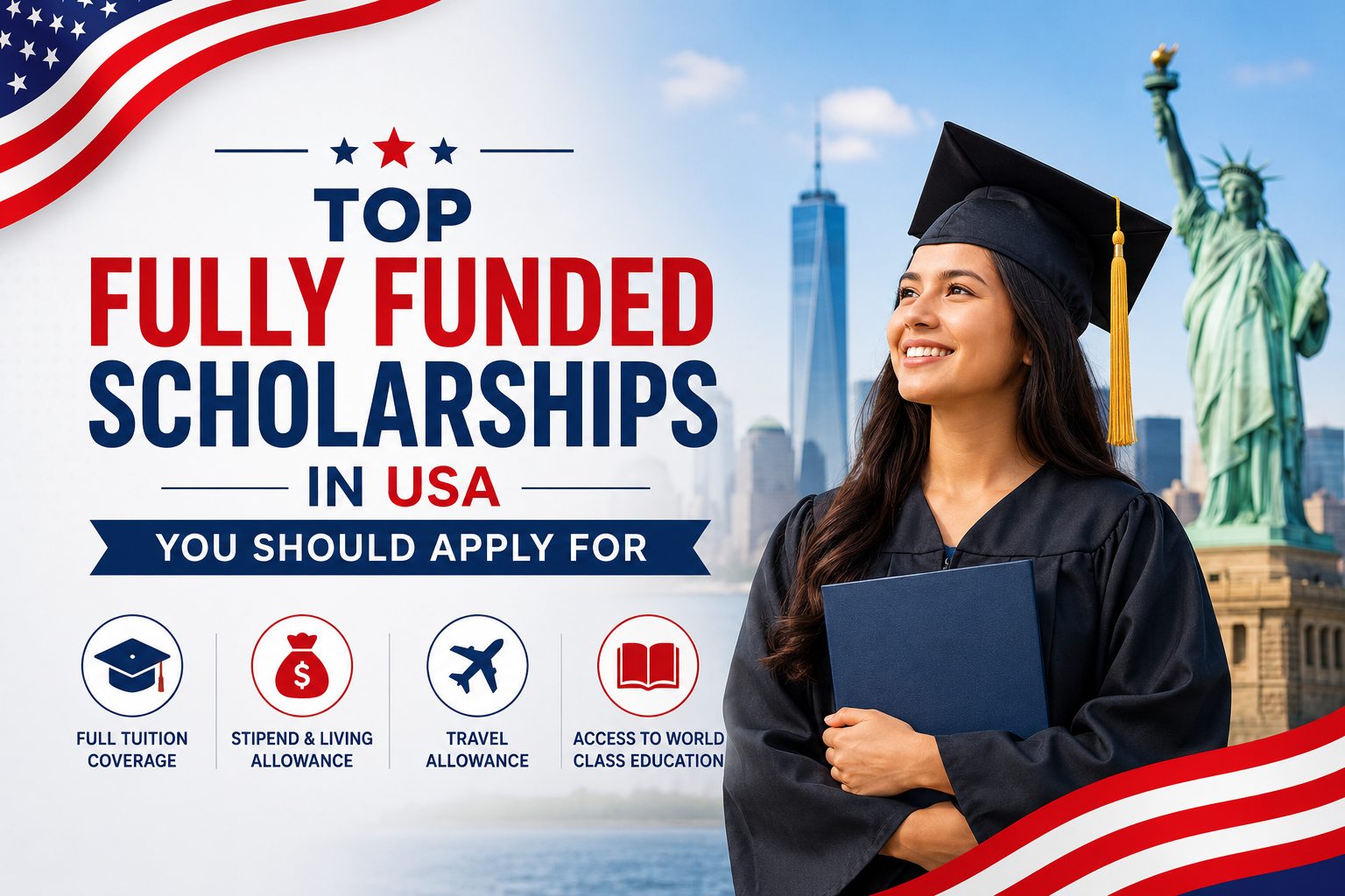 Top Fully Funded Scholarships in USA You Should Apply