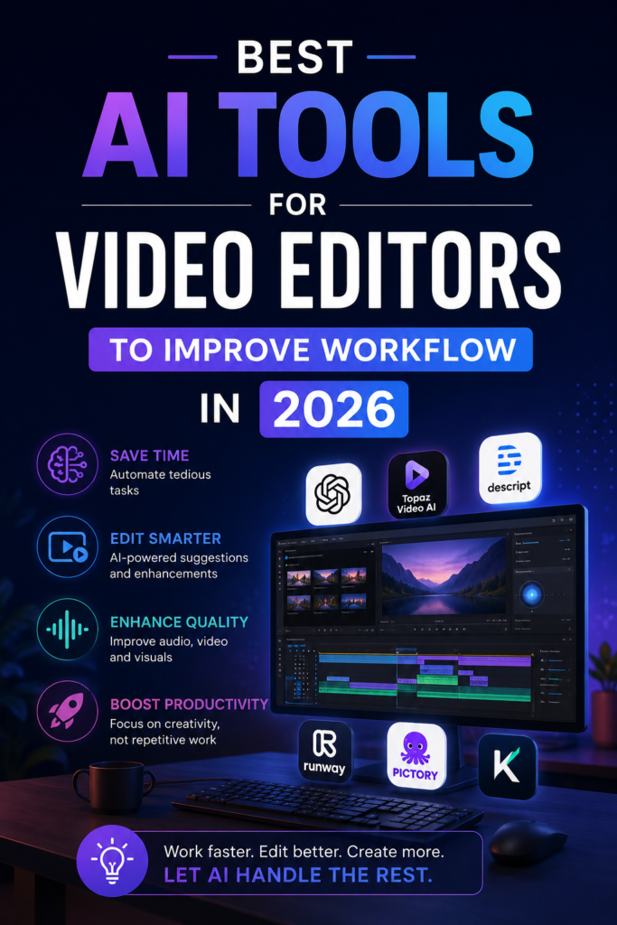 Best AI Tools for Video Editors to Improve Workflow in 2026